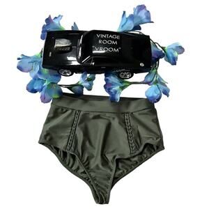 Rehab NWOT Olive Green Swim Bottom Women S